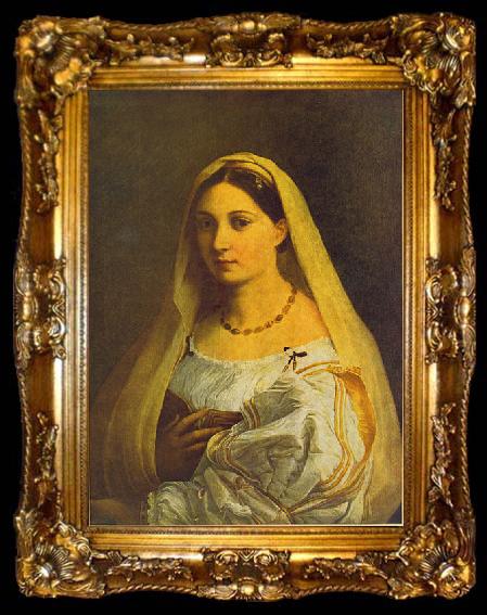 framed  RAFFAELLO Sanzio Donna Velata, ta009-2